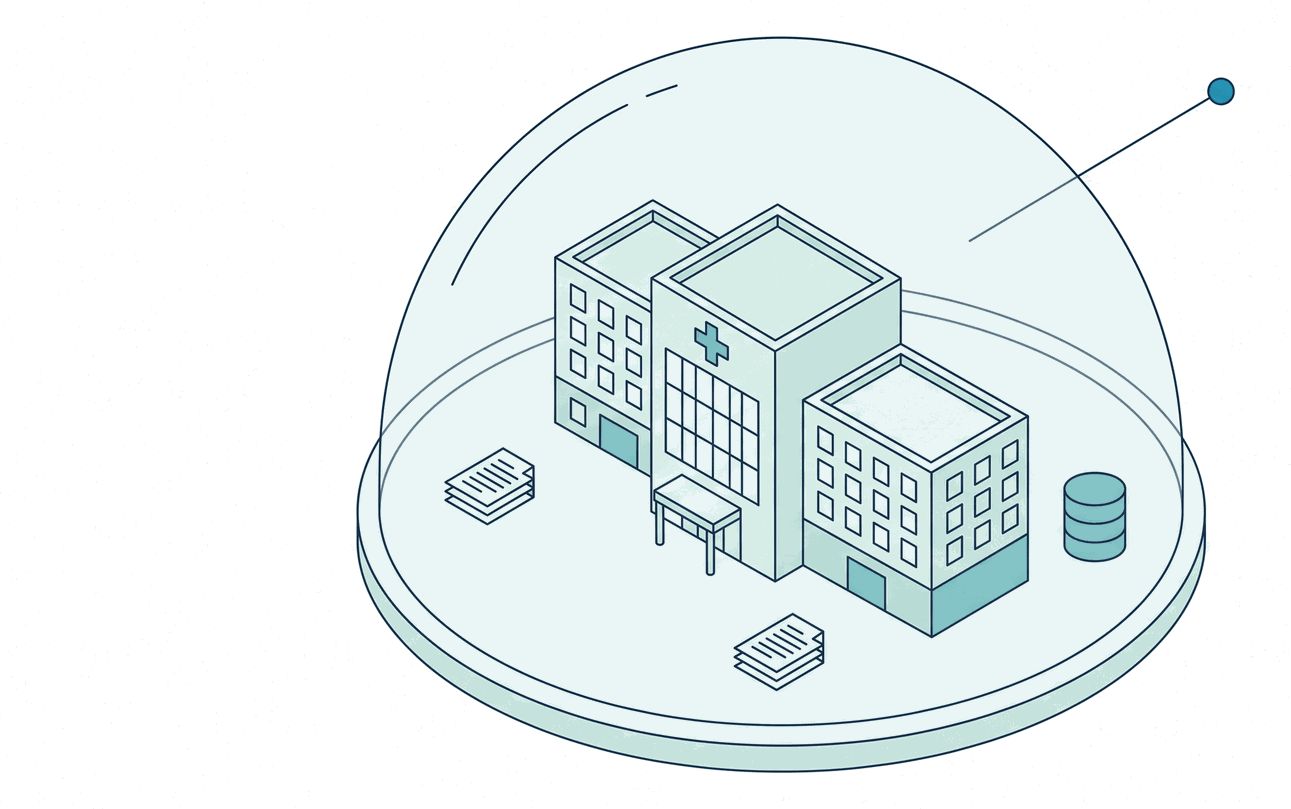 A hospital under a dome; one single data point leaves